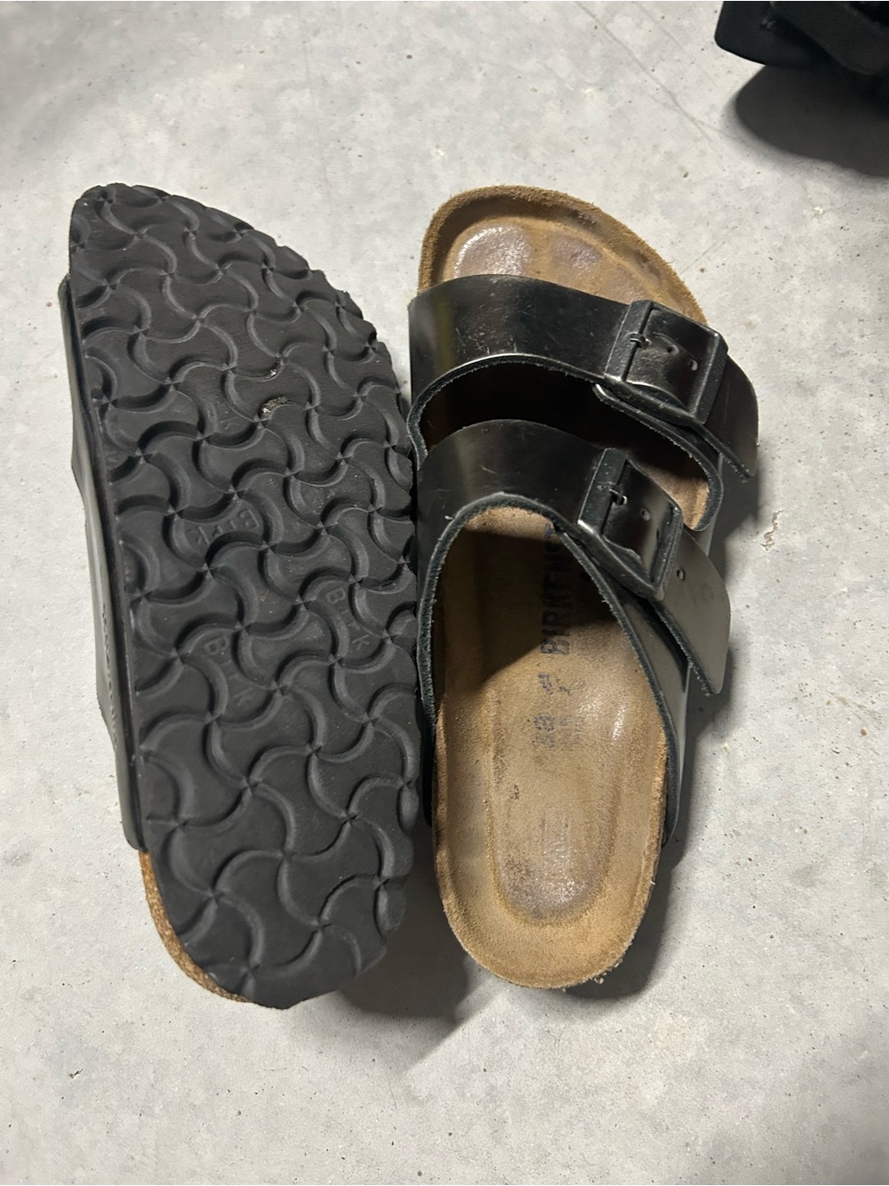 Birkenstock Black Double-Strap Slide Sandals - Picture 6 of 6